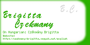 brigitta czekmany business card